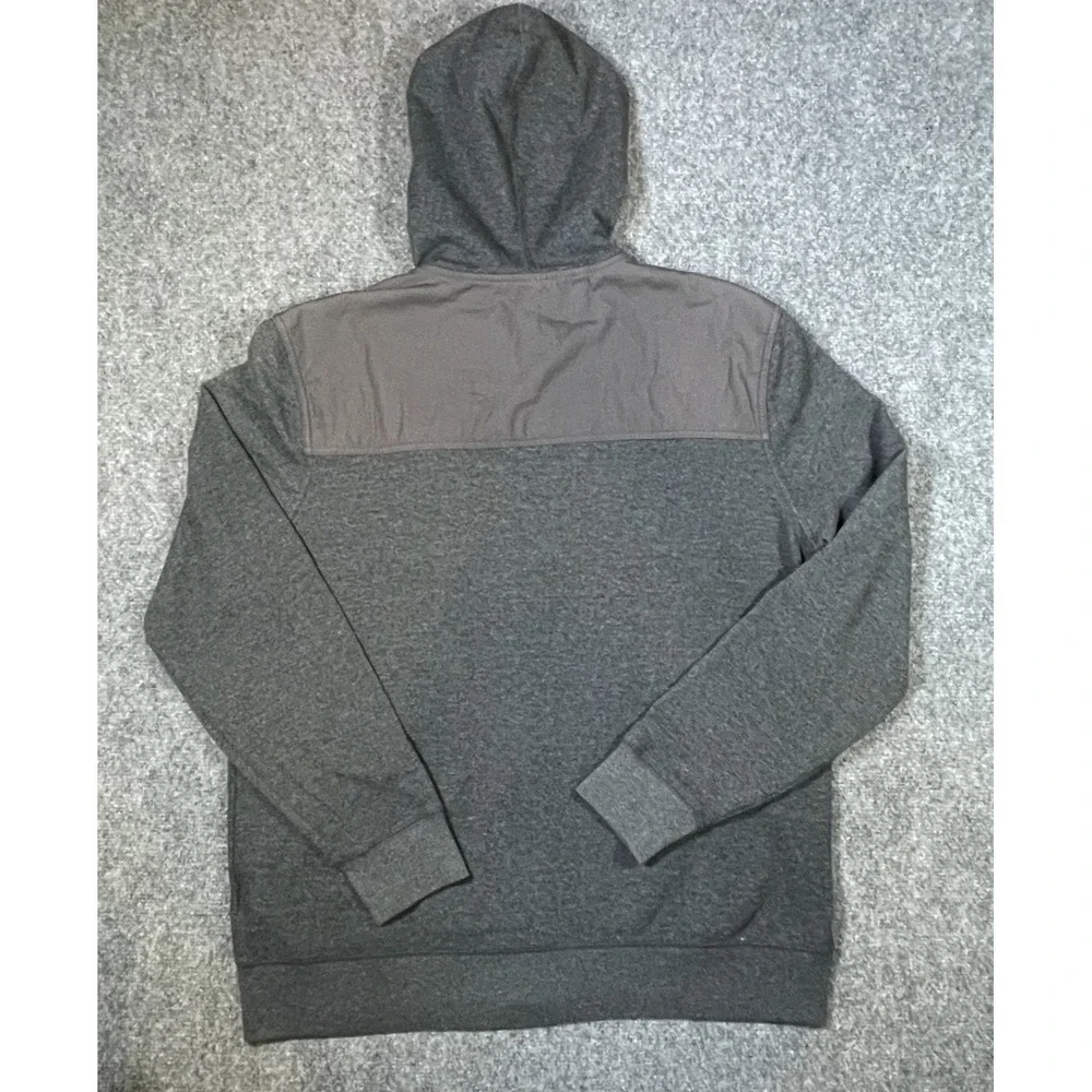 Banana Republic Full Zip Hoodie Mens XL Gray Mixed Media Utility Jacket